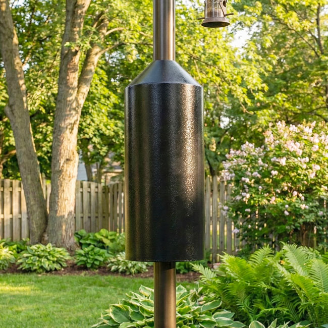 Torpedo Squirrel Baffle, Black, 6" dia.
