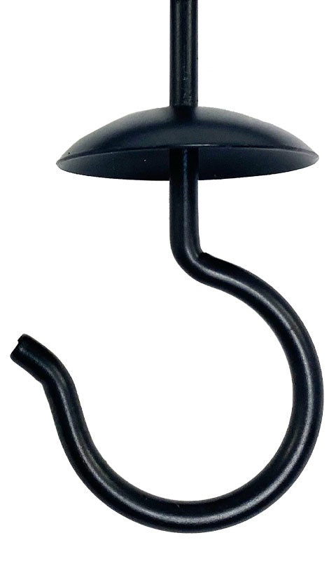 Trellis Hanger with Hummingbird Swing, Black, 72"H