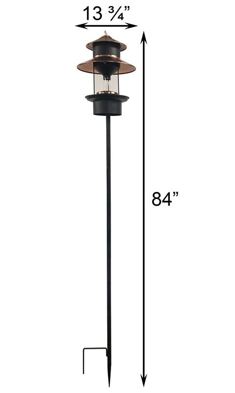 Modern Farmhouse Solar Gaslight Style Bird Feeder