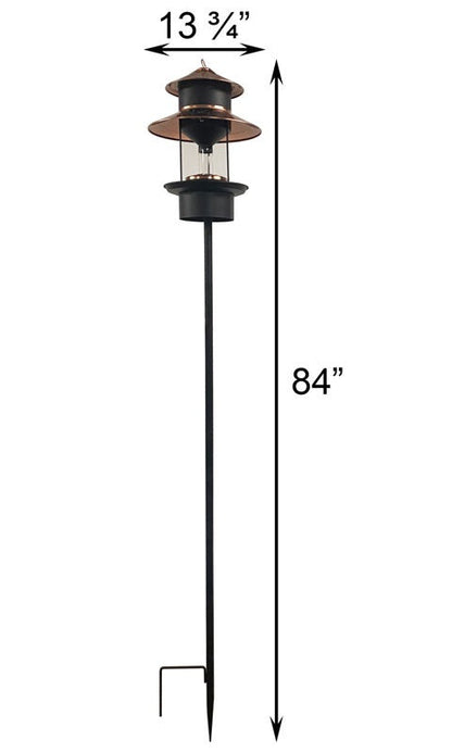Modern Farmhouse Solar Gaslight Style Bird Feeder