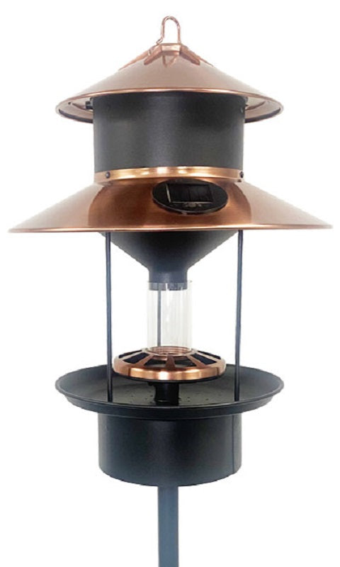 Modern Farmhouse Solar Gaslight Style Bird Feeder - BIRDLOVER