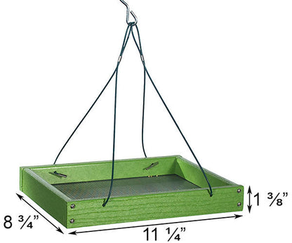 Going Green Hanging Platform Bird Feeder