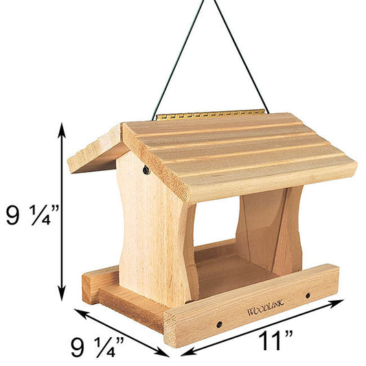Deluxe Large Cedar Bird Feeder - BIRDLOVER