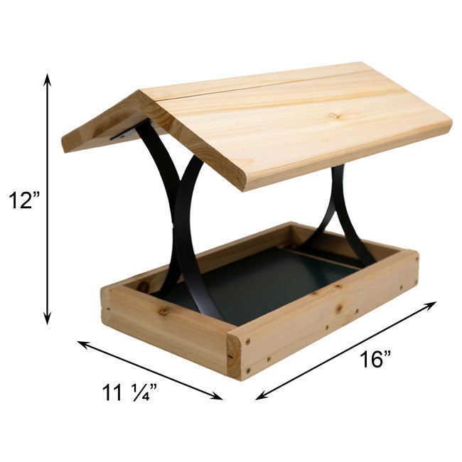Fly Thru Platform Bird Feeder