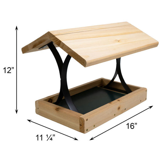 Fly Thru Platform Bird Feeder - BIRDLOVER