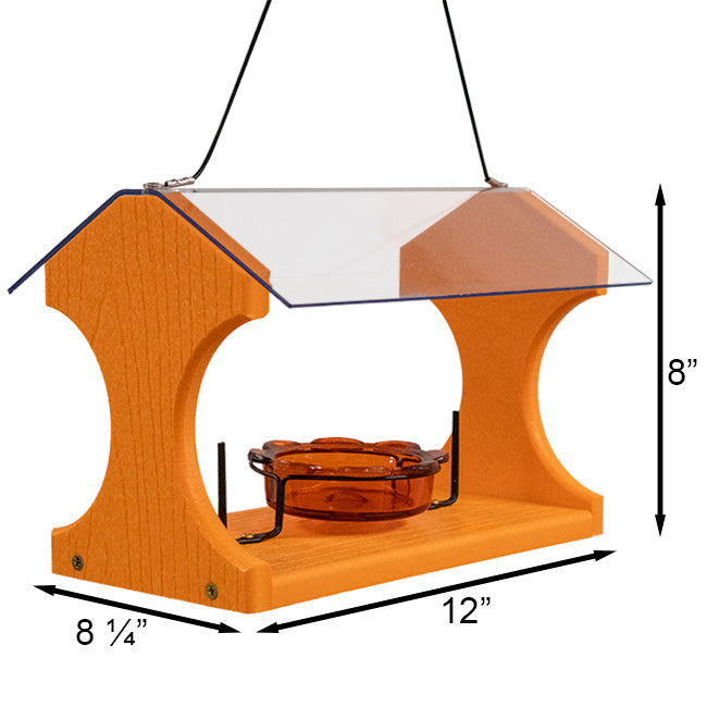 Going Green Recycled Plastic Oriole and Bluebird Feeder