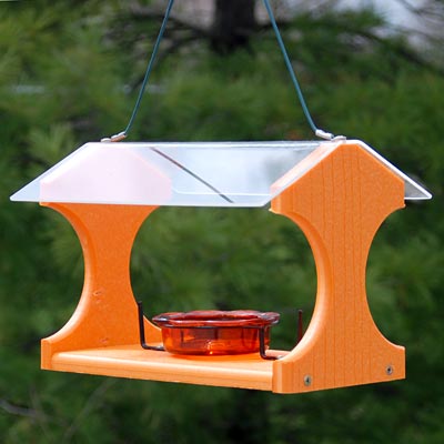 Going Green Recycled Plastic Oriole and Bluebird Feeder - BIRDLOVER