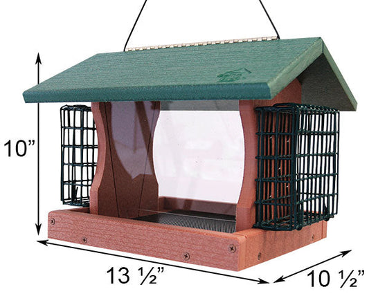 Going Green Premier Bird Feeder with Suet Cages - BIRDLOVER