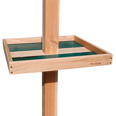 Giant Post Mounted Seed Tray with 4x4 Adapter - BIRDLOVER