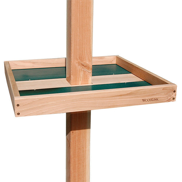 Giant Post Mounted Seed Tray with 4x4 Adapter - BIRDLOVER
