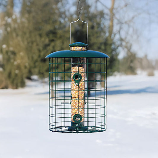 Caged Seed Tube Bird Feeder - BIRDLOVER