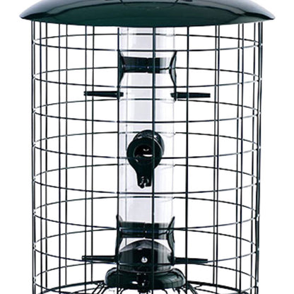 Caged Seed Tube Bird Feeder