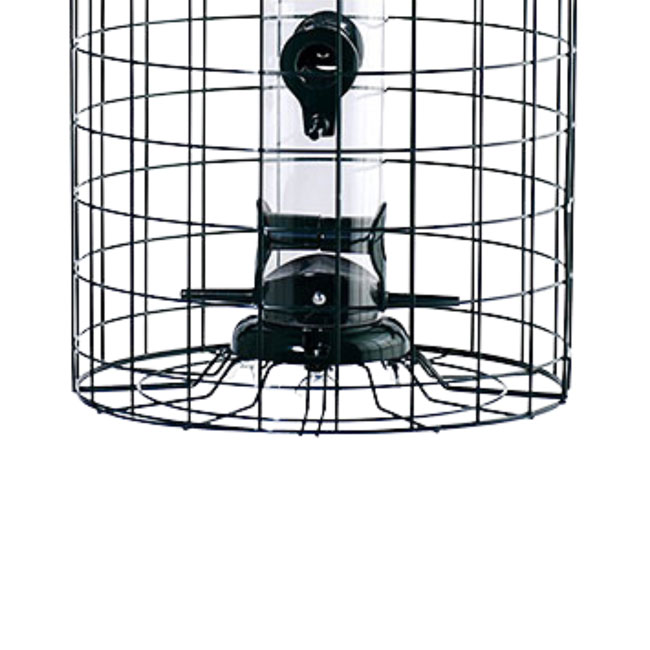Caged Seed Tube Bird Feeder