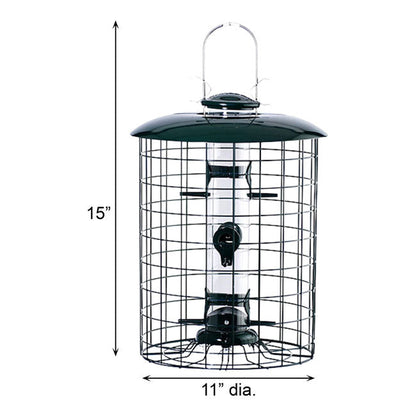 Caged Seed Tube Bird Feeder