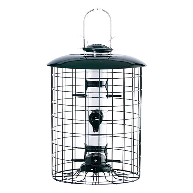 Caged Seed Tube Bird Feeder