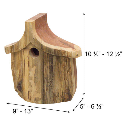 Rustic Handmade Bird House with Finish