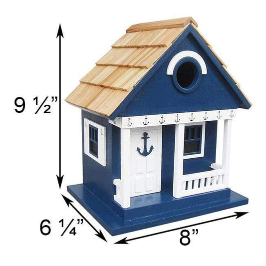Anchor Navy Blue Cottage Bird House - BIRDLOVER