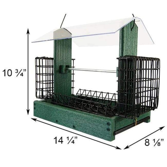 Audubon Going Green 5 in 1 Green Bird Feeder - BIRDLOVER