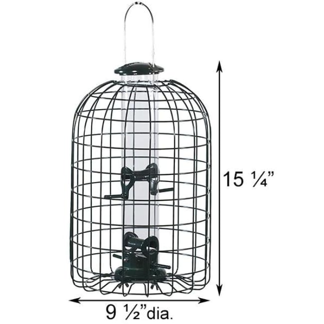 Audubon Squirrel-Resistant Caged Tube Bird Feeder