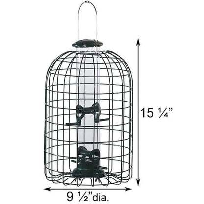 Audubon Squirrel-Resistant Caged Tube Bird Feeder