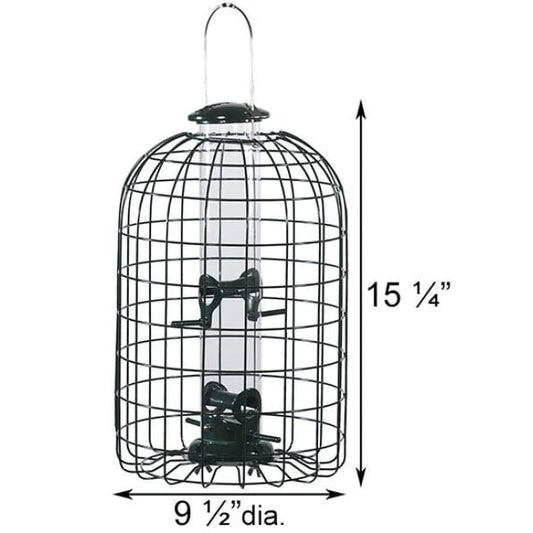 Audubon Squirrel-Resistant Caged Tube Bird Feeder - BIRDLOVER