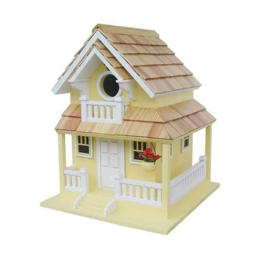 Backyard Cottage Bird House, Yellow - BIRDLOVER