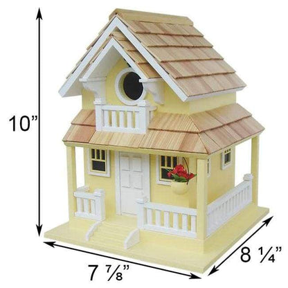 Backyard Cottage Bird House, Yellow