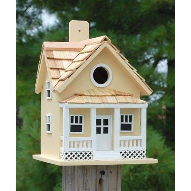 Beachside Cottage Bird House, Yellow
