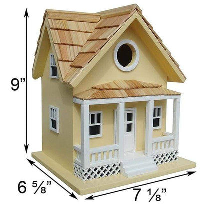 Beachside Cottage Bird House, Yellow