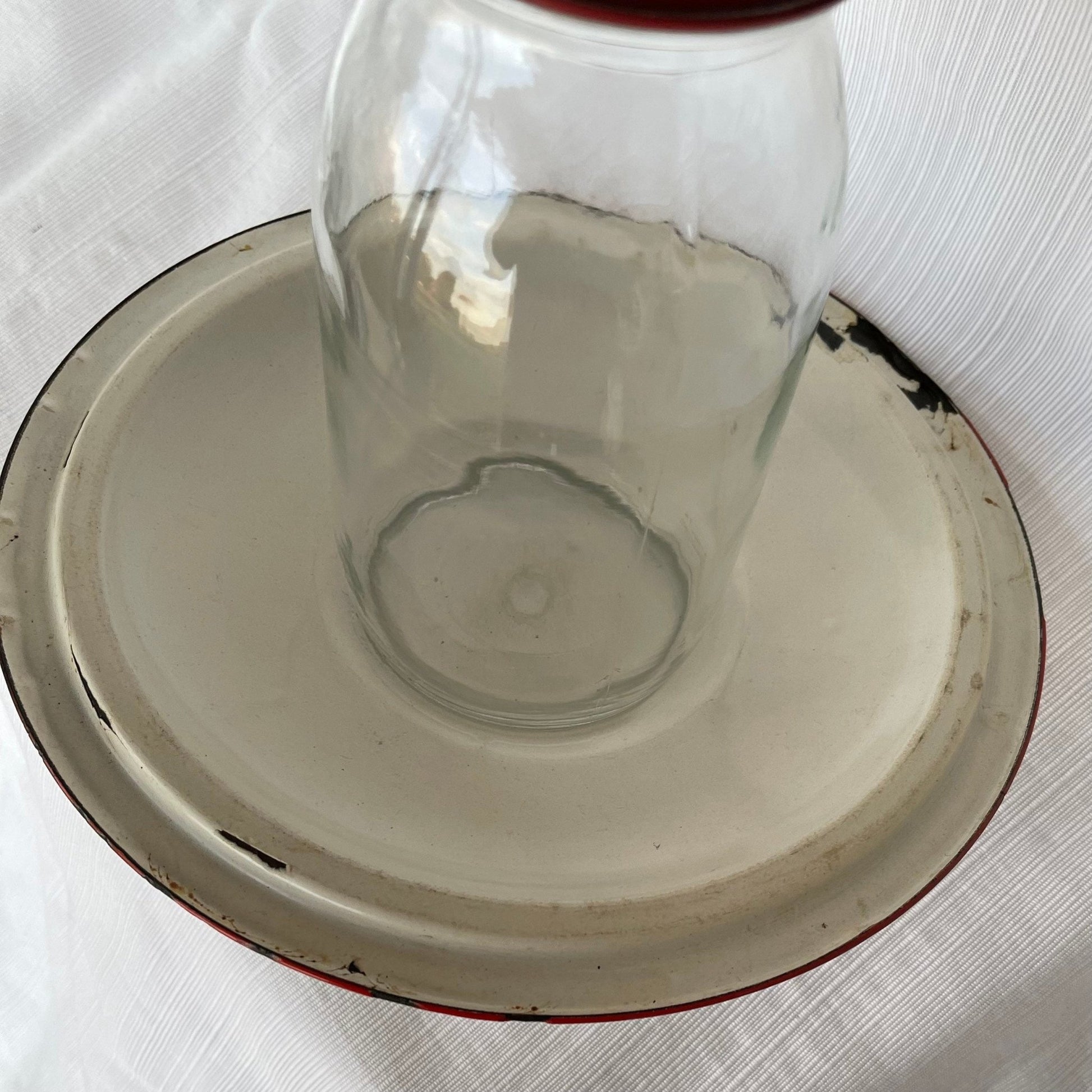 Birdfeeder quart capacity birdfeeder red and white birdfeeder - BIRDLOVER