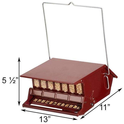 Bird's Choice Squirrel Proof Bird Feeder, Red