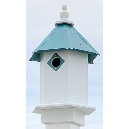Bluebird Hexagonal Bird House with Verdigris Roof