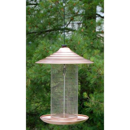 Brushed Copper Sunflower Seed Bird Feeder - BIRDLOVER