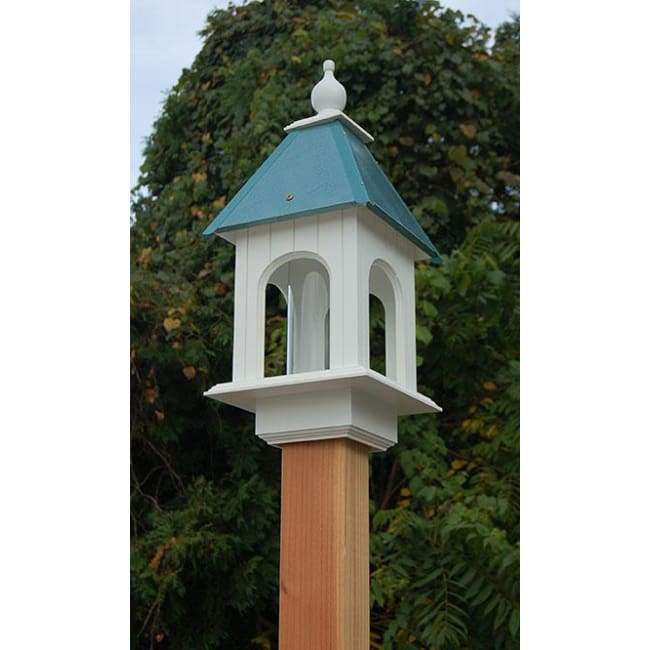 Camellia Bird Feeder with Verdigris Roof