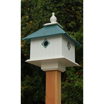 Carriage Bird House with Verdigris Roof