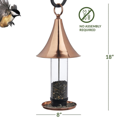 Castella Turret - Inspired Pure Copper Bird Feeder - BIRDLOVER