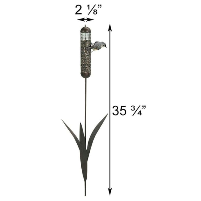 Staked Cattail Bird Feeder
