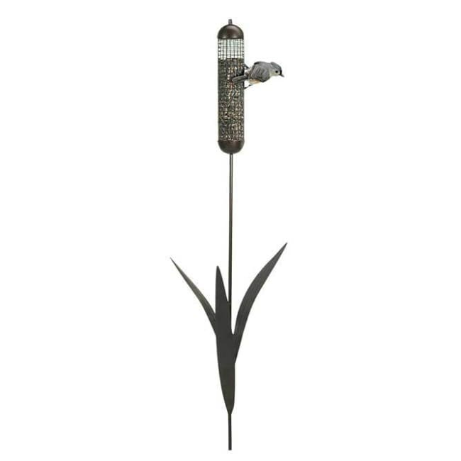 Staked Cattail Bird Feeder
