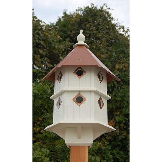 Chateau Bird House with Hammered Copper Colored Metal Roof - BIRDLOVER