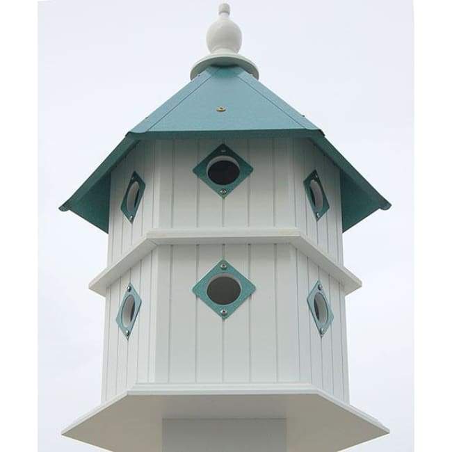 Chateau Bird House with Verdigris Roof