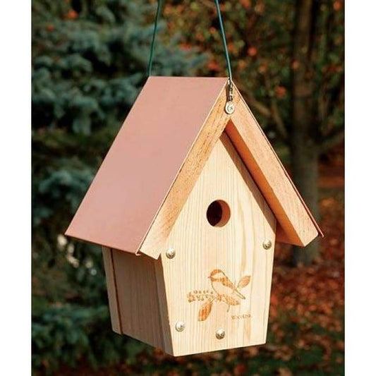 Coppertop Chickadee and Wren House - BIRDLOVER