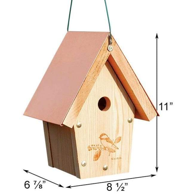 Coppertop Chickadee and Wren House