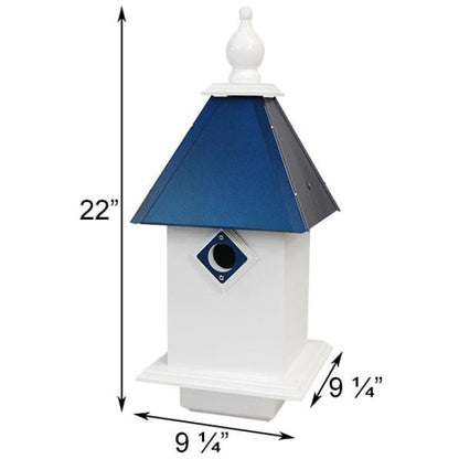 Classic Bluebird House with Cobalt Blue Roof