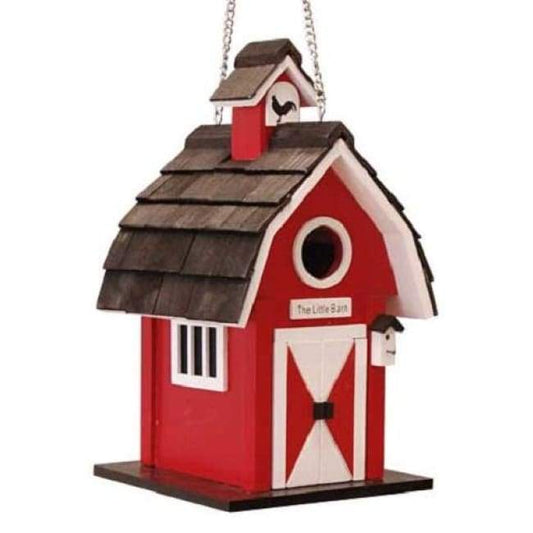 Classic Red Barn Bird House - BIRDLOVER