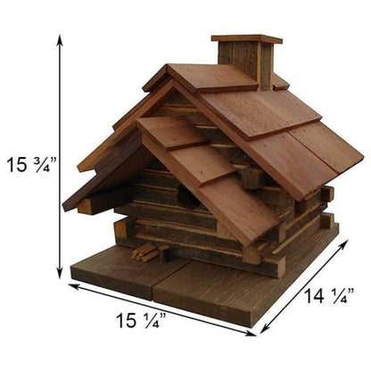 Conestoga Log Cabin Bird House