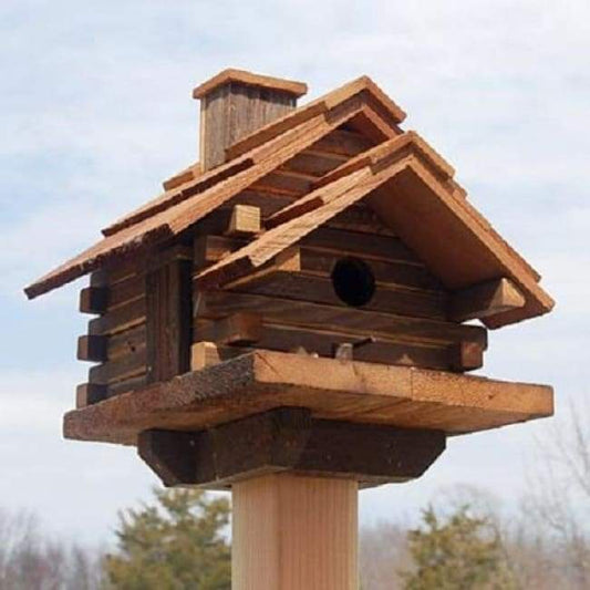 Conestoga Log Cabin Bird House - BIRDLOVER