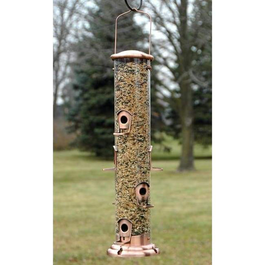 Copper Mega Tube Bird Feeder - BIRDLOVER