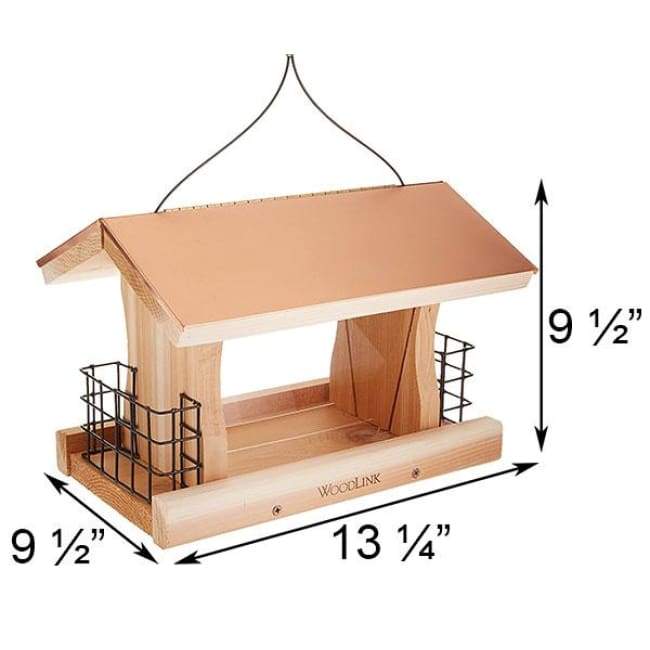 Coppertop Deluxe Seed and Suet Bird Feeder