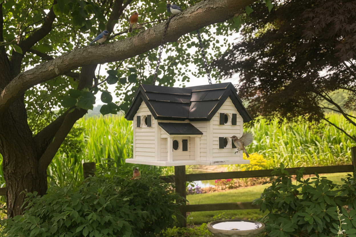 Cottage Style Birdhouse | Reclaimed Materials | Large Birdhouse | SH - BH4 - BIRDLOVER
