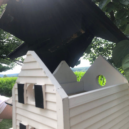 Cottage Style Birdhouse | Reclaimed Materials | Large Birdhouse | SH - BH4 - BIRDLOVER